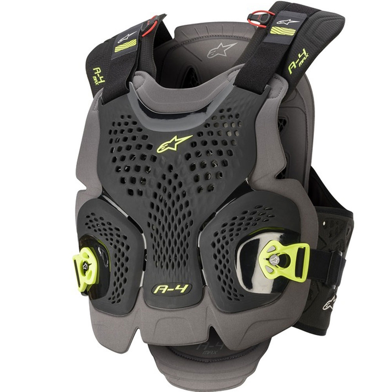 Alpinestars A-4 MAX štitnik za prsa crno-antracit-fluo žuto