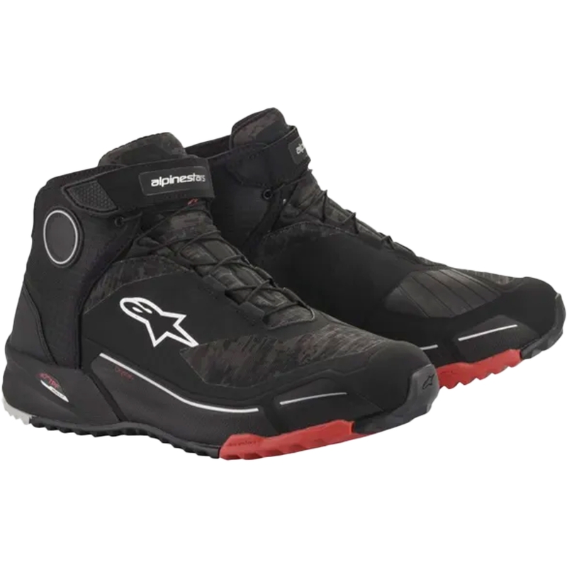 Alpinestars CR-X Drystar motociklističke čizme crno-maskirno-crvene
