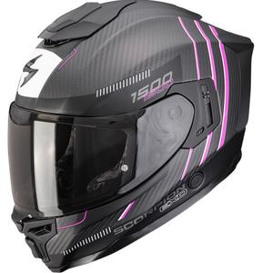 Scorpion EXO-1500 Carbon Air Zity integrirana motociklistička kaciga mat crno-roza
