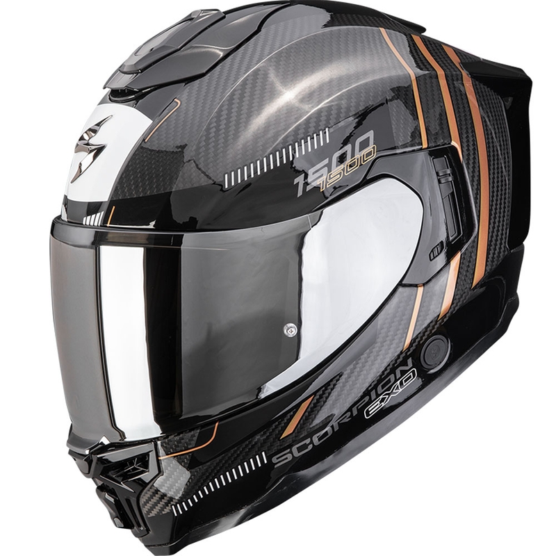 Scorpion EXO-1500 Carbon Air Zity integralna motociklistička kaciga crno-bakrene boje