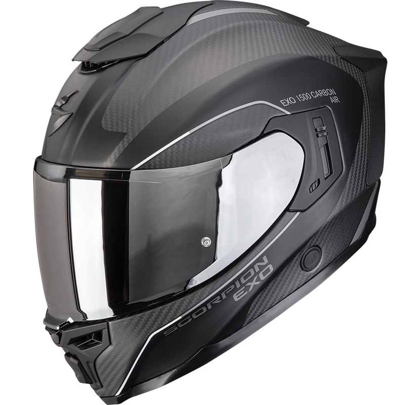 Scorpion EXO-1500 Carbon Air Mundi kaciga za motocikle s punim licem, mat crno-srebrna