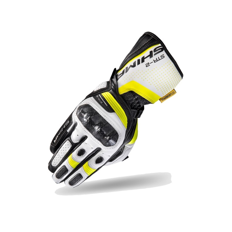 Rukavice Shima STR-2 crno-bijele-fluo žute