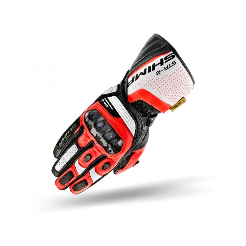 Rukavice Shima STR-2 crno-bijele-fluo crvene