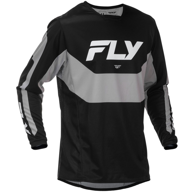 FLY Racing Kinetic USA motokros dres crno-sivi