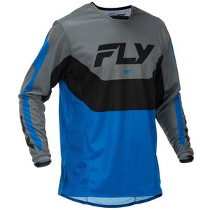 Motokros dres FLY Racing Kinetic USA plavo-sivo-crni