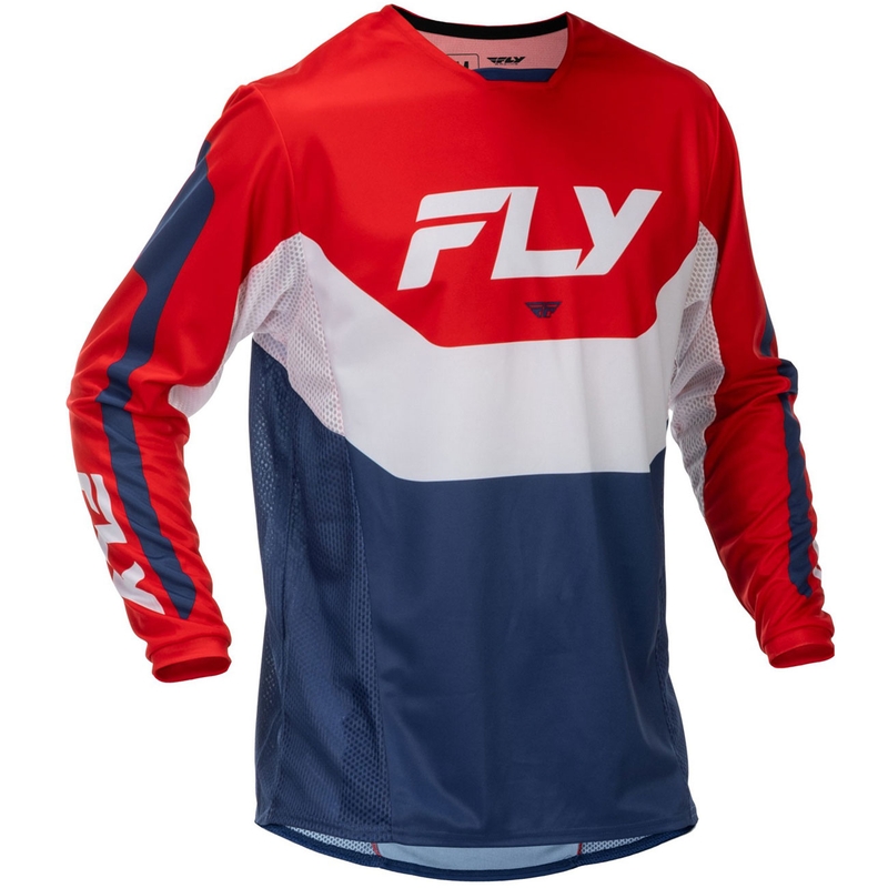 Motokros dres FLY Racing Kinetic USA crveno-bijelo-plavi