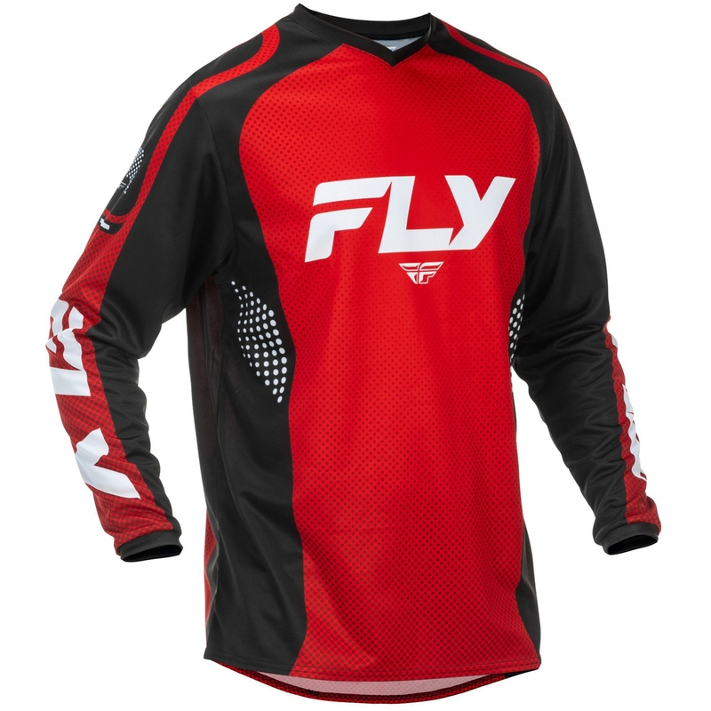 FLY Racing F-16 motokros dres crveno-crno-bijeli