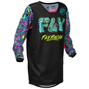 Dječji motokros dres FLY Racing KINETIC MUTANT crno-višebojni