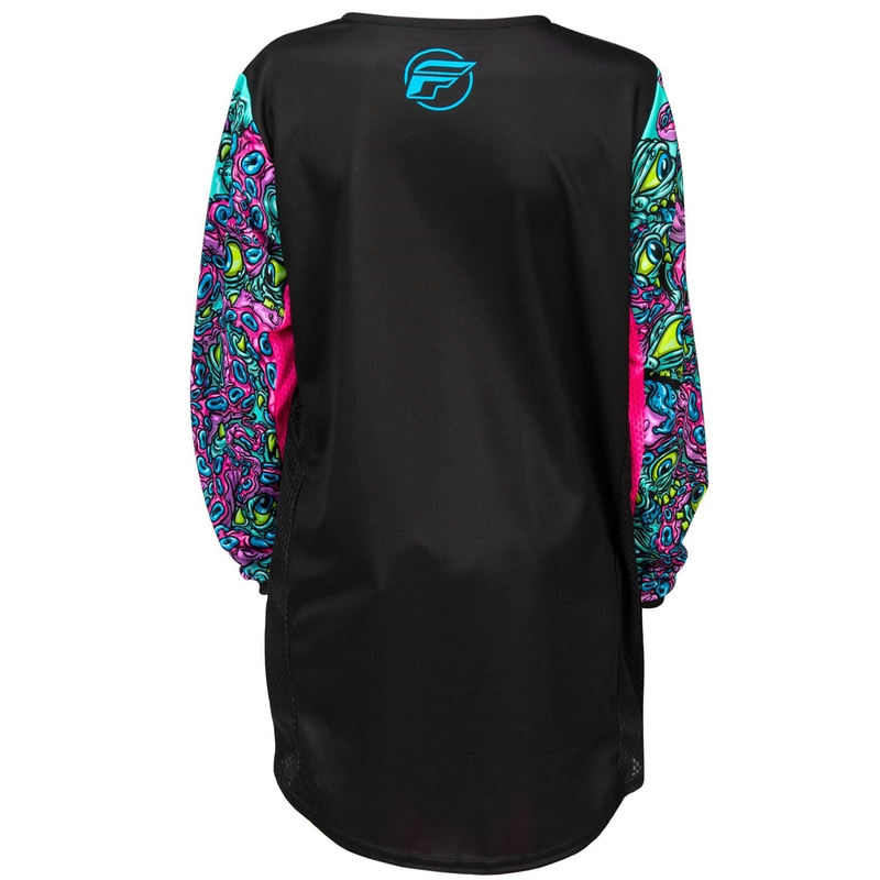 Dječji motokros dres FLY Racing KINETIC MUTANT crno-višebojni