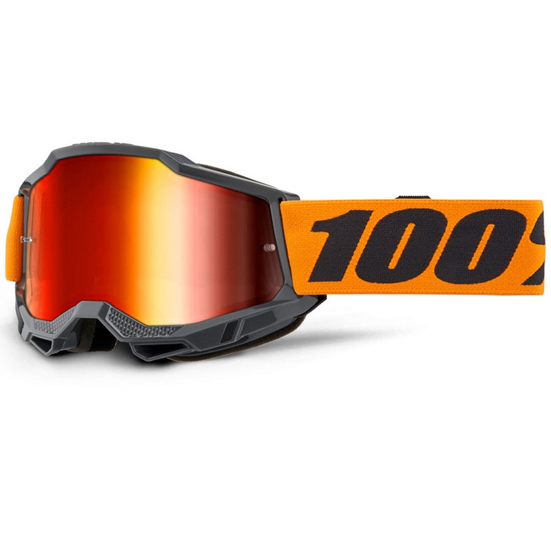 Motokros naočale 100% Accuri 2 narančaste s crvenim pleksiglasom