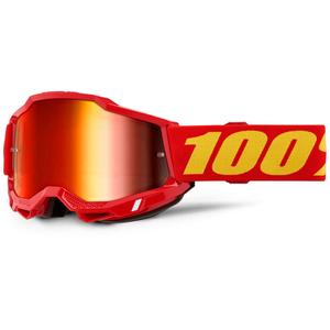 Motokros naočale 100% Accuri 2 crvene s crvenim pleksiglasom