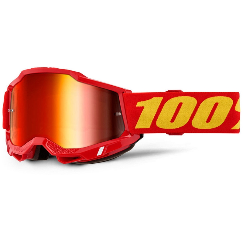 Motokros naočale 100% Accuri 2 crvene s crvenim pleksiglasom