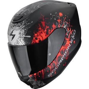 Scorpion EXO-391 Wolf kaciga za motocikle s punim licem, mat crno-srebrno-crvena