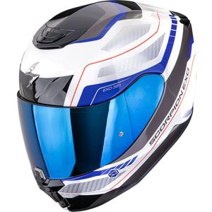 Scorpion EXO-391 Leo kaciga za motocikle s punim licem, bijelo-plava