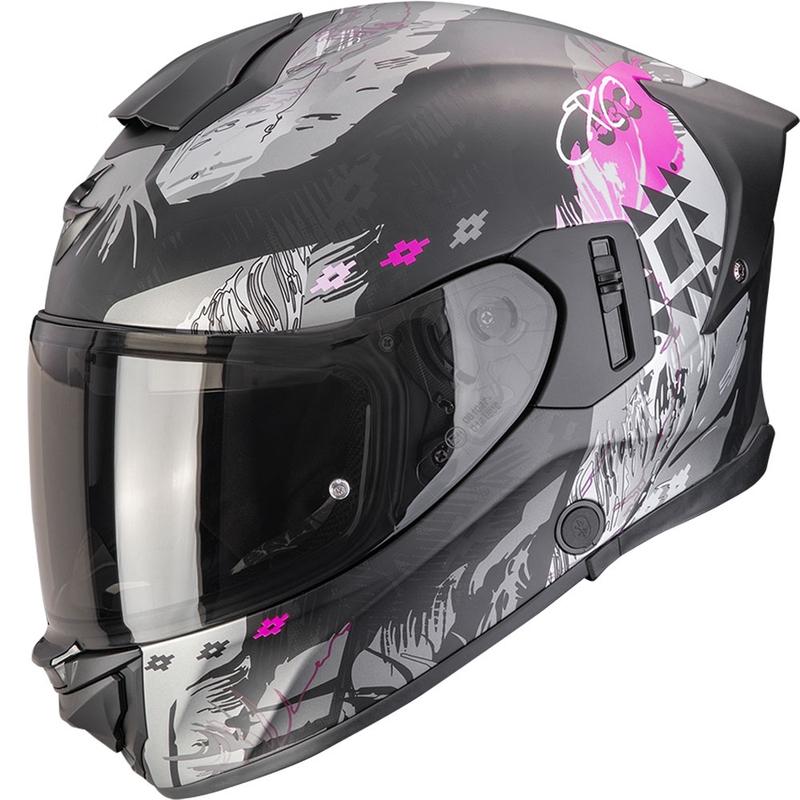 Scorpion EXO-530 Air Hadji integralna motociklistička kaciga mat crno-roza