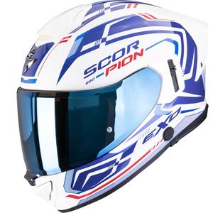 Scorpion EXO-530 Air Slope kaciga za motocikle s punim licem, bijelo-plavo-crvena