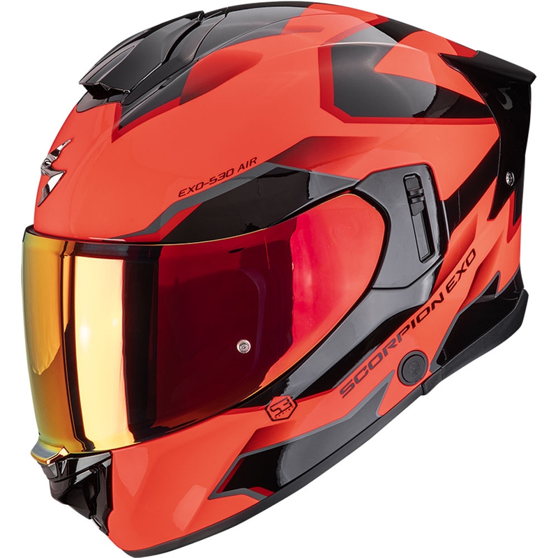 Scorpion EXO-530 Air Clip integralna motociklistička kaciga fluo crveno-crna