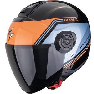 Scorpion EXO-CITY II Vita otvorena motociklistička kaciga crno-plavo-narančasta