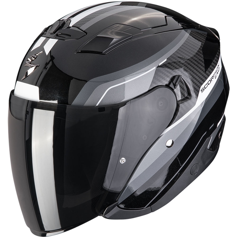 Scorpion EXO-230 Hipe otvorena motociklistička kaciga crno-srebrna