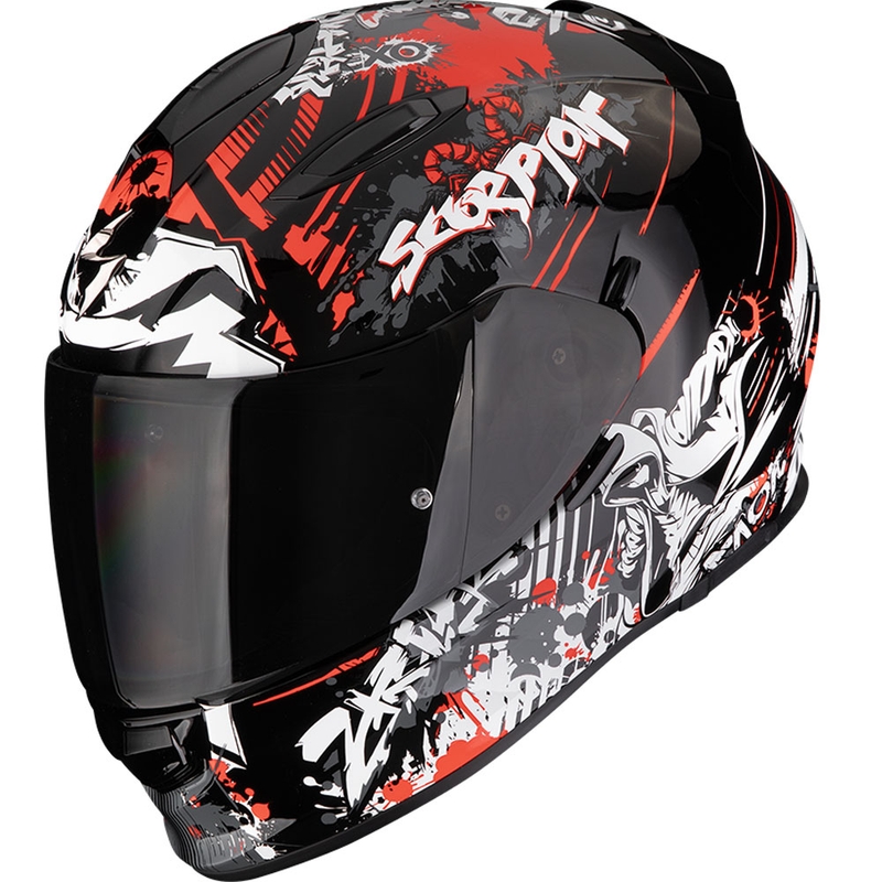 Scorpion EXO-491 Spector integralna motociklistička kaciga crno-crvena
