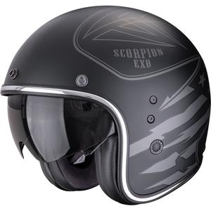 Scorpion Belfast Dawg otvorena motociklistička kaciga mat crno-srebrna