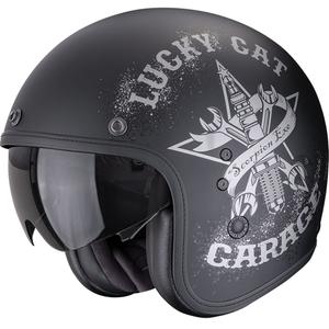 Scorpion Belfast Hangar otvorena motociklistička kaciga mat crno-srebrna