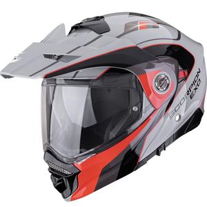 Enduro motociklistička kaciga Scorpion ADX-2 Kamps sivo-crvena