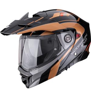 Enduro motociklistička kaciga Scorpion ADX-2 Kamps crno-bakrena