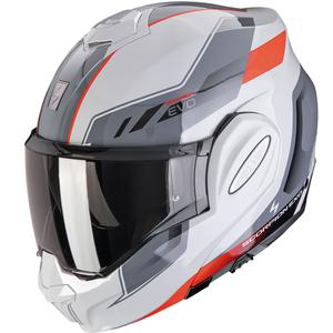 Scorpion EXO-TECH EVO Socius preklopna motociklistička kaciga sivo-crvena
