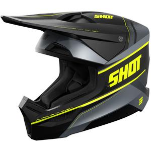 Motokros kaciga Shot Furious Dust mat fluo žuta
