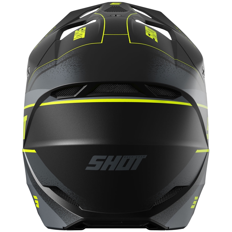 Motokros kaciga Shot Furious Dust mat fluo žuta