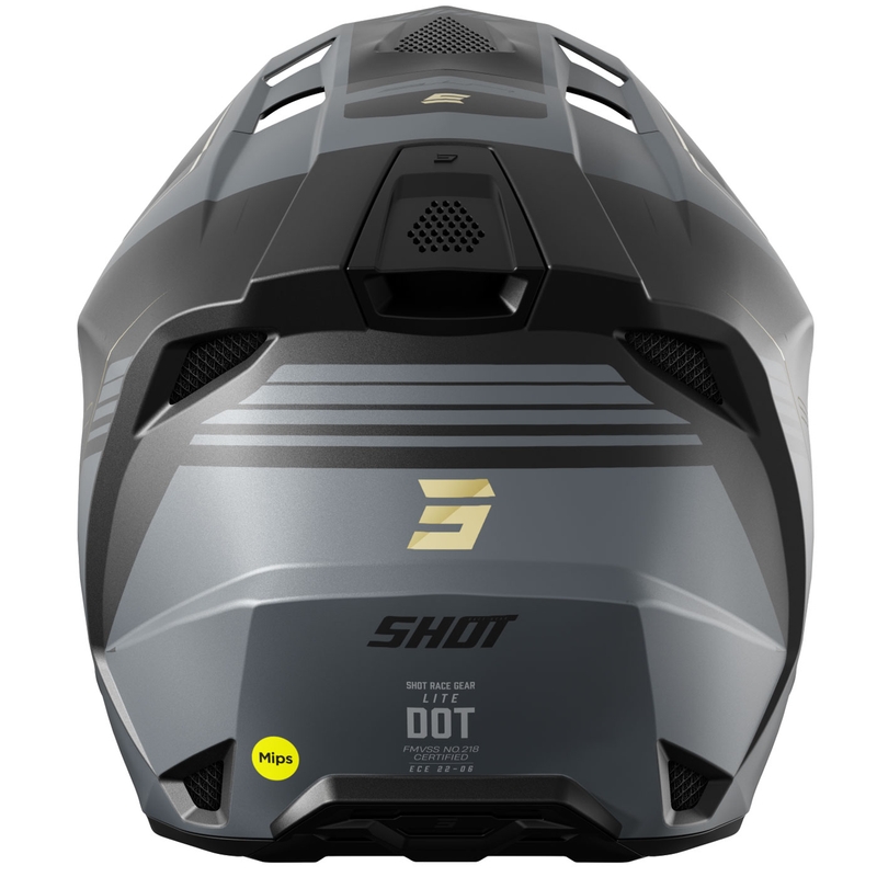 Motokros kaciga Shot Lite S10 mat crno-siva