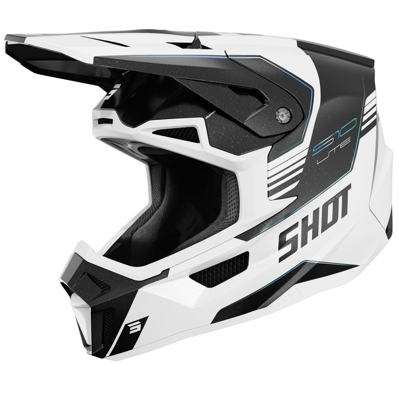 Motokros kaciga Shot Lite S10 holografski biser