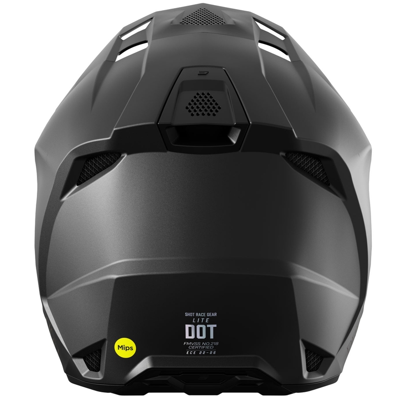 Motokros kaciga Shot Lite Solid mat crna