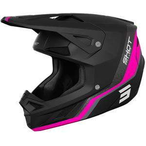 Motokros kaciga Shot Speed Atomic mat roza
