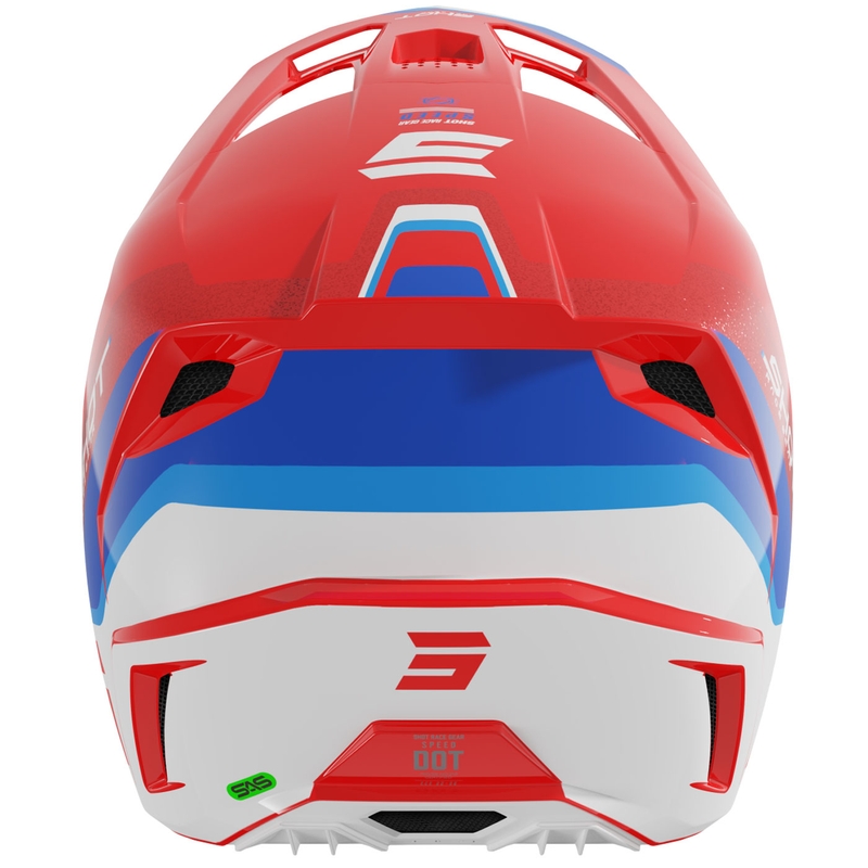 Motokros kaciga Shot Speed Atomic Pearl Red