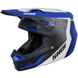 Motokros kaciga Shot Speed Hybrid mat plava
