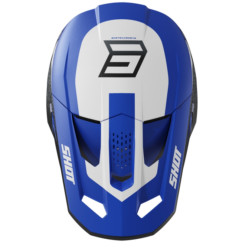 Motokros kaciga Shot Speed Hybrid mat plava