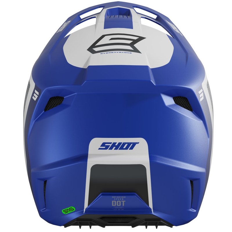 Motokros kaciga Shot Speed Hybrid mat plava