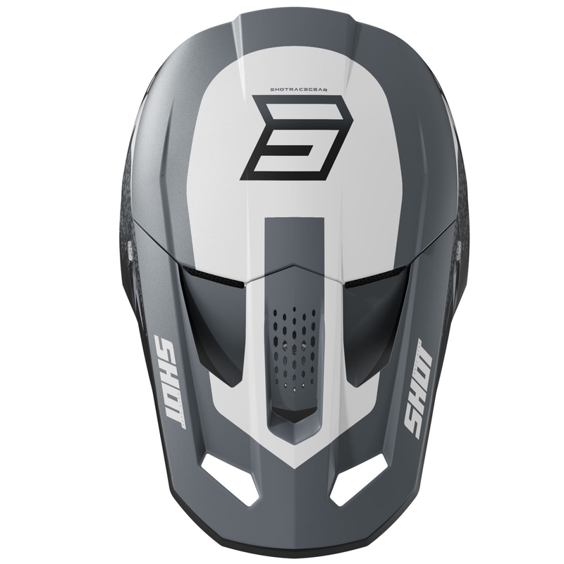 Motokros kaciga Shot Speed Hybrid mat siva