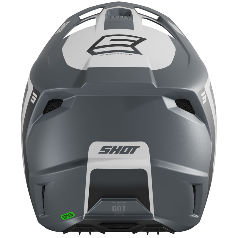 Motokros kaciga Shot Speed Hybrid mat siva