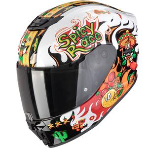 Scorpion EXO-JNR Air Yucatan dječja motociklistička kaciga bijelo-narančasto-crna