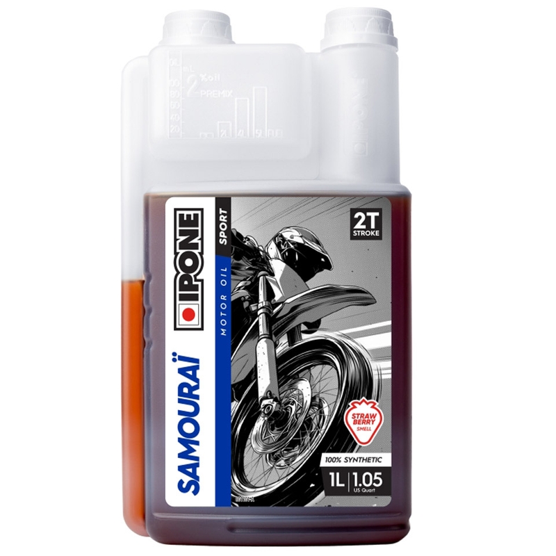 Sintetičko motorno ulje Ipone Samourai Racing 2T 1 l jagoda