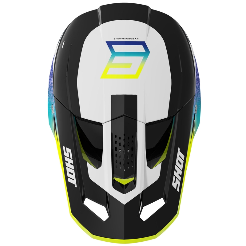 Motokros kaciga Shot Speed Hybrid sjajna fluo žuta