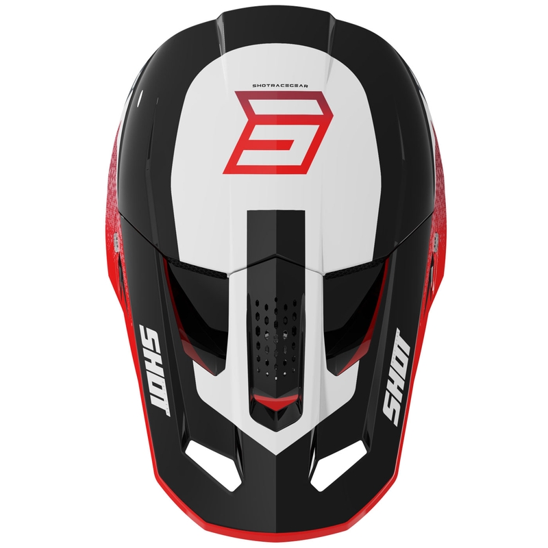 Motokros kaciga Shot Speed Hybrid sjajno crvena