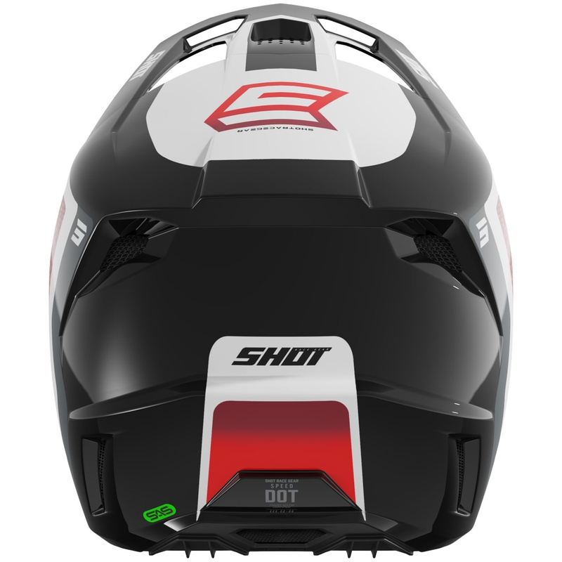 Motokros kaciga Shot Speed Hybrid sjajno crvena
