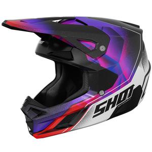 Motokros kaciga Shot Speed Olymp biserno ljubičasta