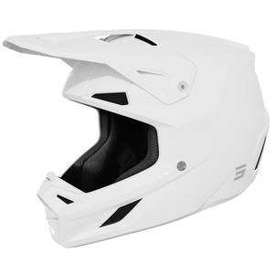 Motokros kaciga Shot Speed Solid sjajno bijela