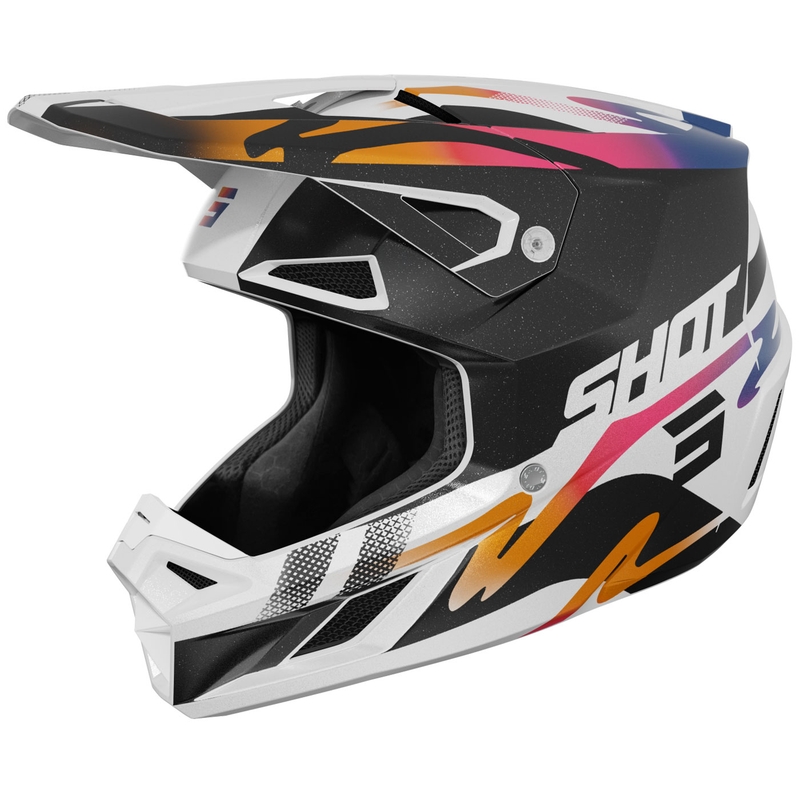 Shot Speed Wave motocross kaciga biserno crno-bijela