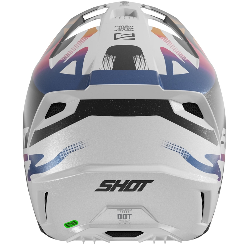Shot Speed Wave motocross kaciga biserno crno-bijela